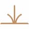 Ekena Millwork Richland Timber Gable Bracket, Western Red Cedar, 72"W x 48"H x 1 1/2"D x 3 1/2"F, 16/12 Pitch GBW072X48X0204RIC00SWR - alternate 1